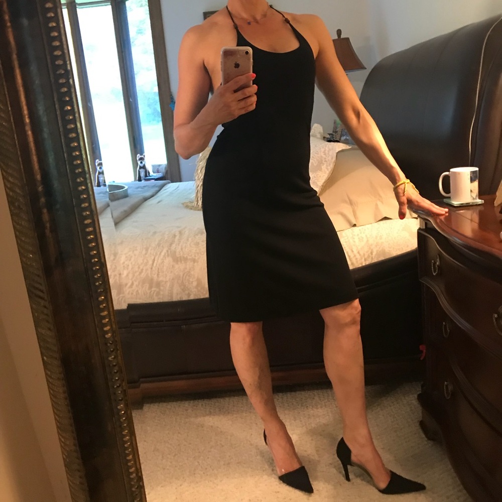 Ralph Lauren black modal dress